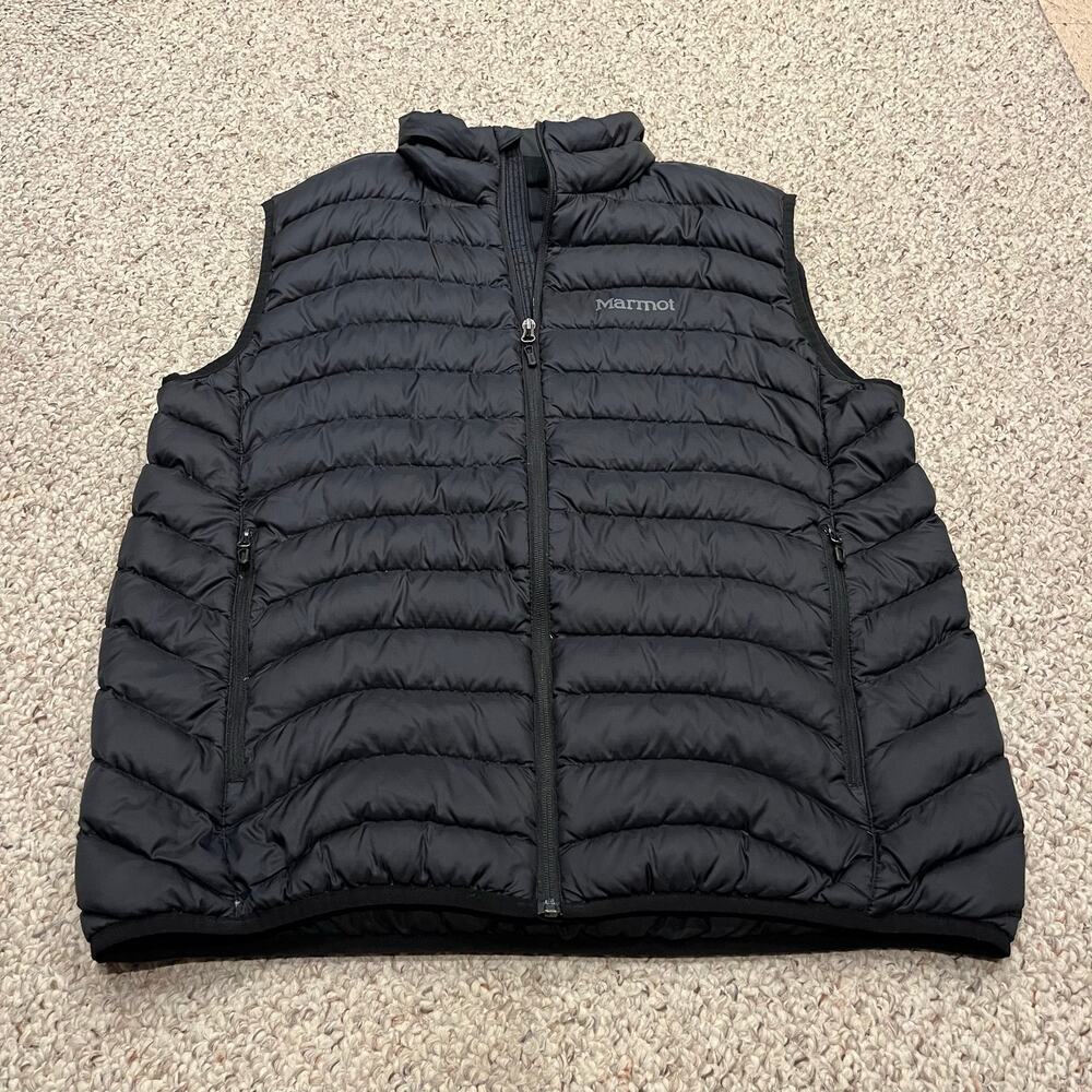 Marmot 600 Fill Down Puffer Vest Full Zip Sz XL Outdoor Gorpcore Hike Trail